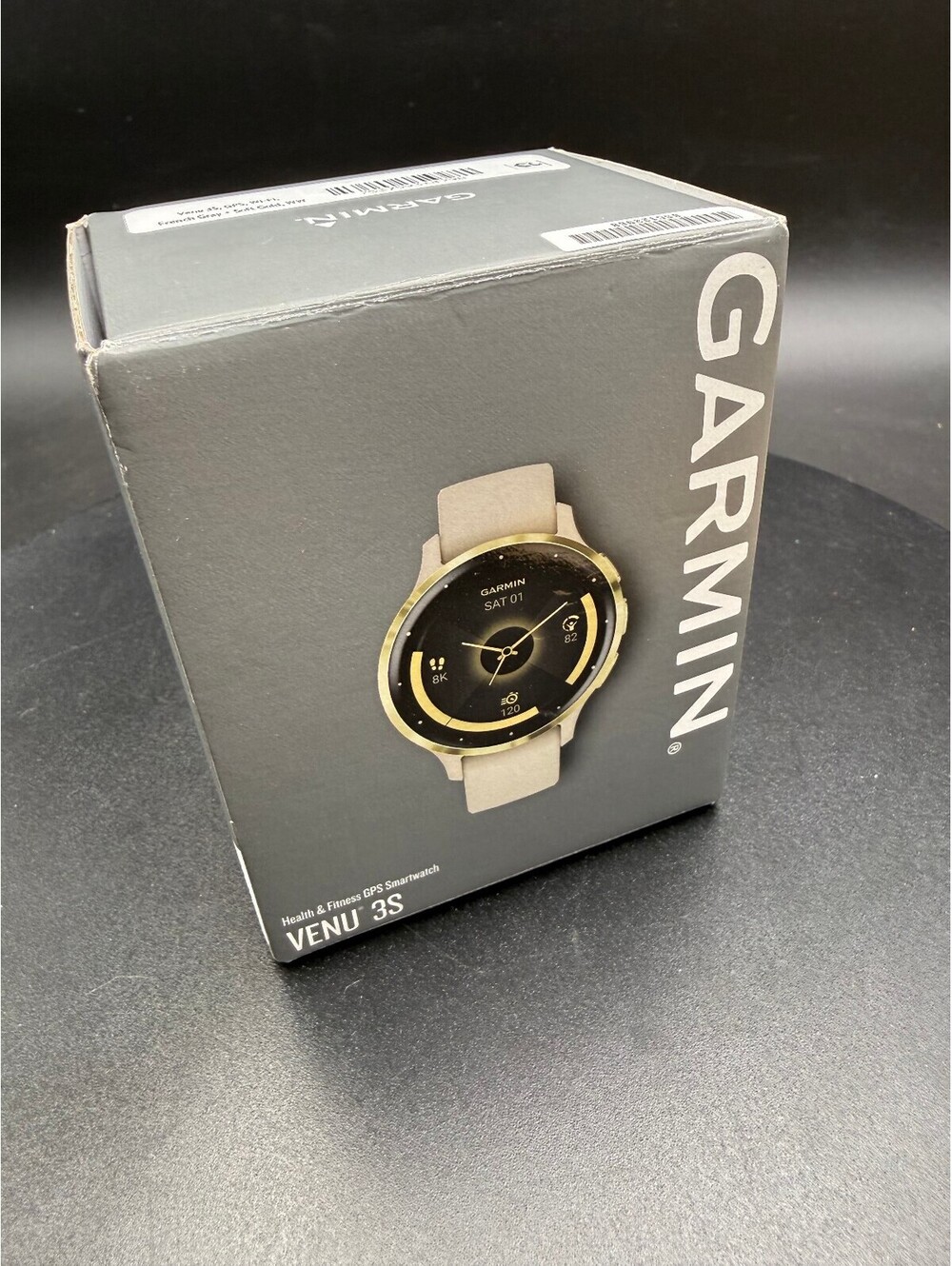 Garmin Venu 3S GPS Smartwatch in French Gray with Soft Gold Bezel